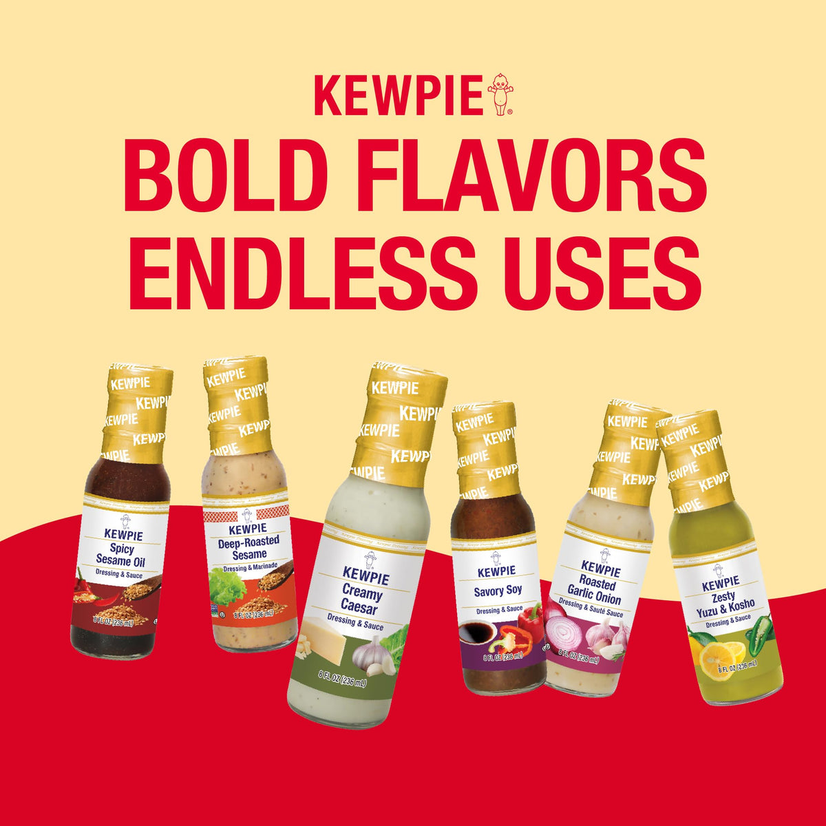 Kewpie Deep Roasted Sesame Dressing – 64 oz, Versatile Marinade & Salad