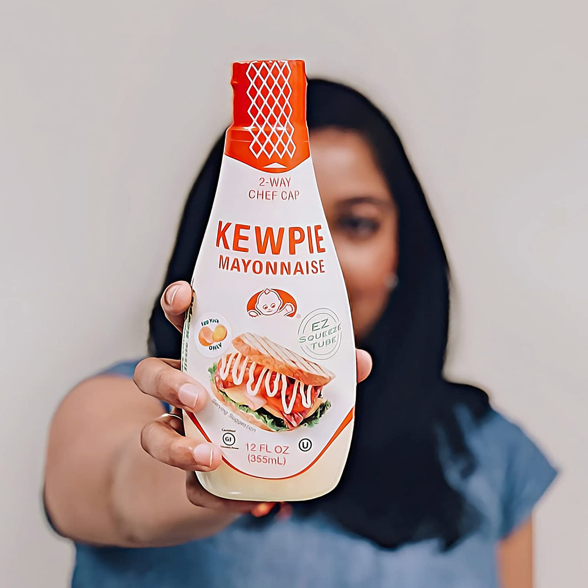 [KEWPIE] Squeeze Tube Mayonnaise – Rich Umami Flavor, Gluten Free, Kosher, 12oz x 2 Pack