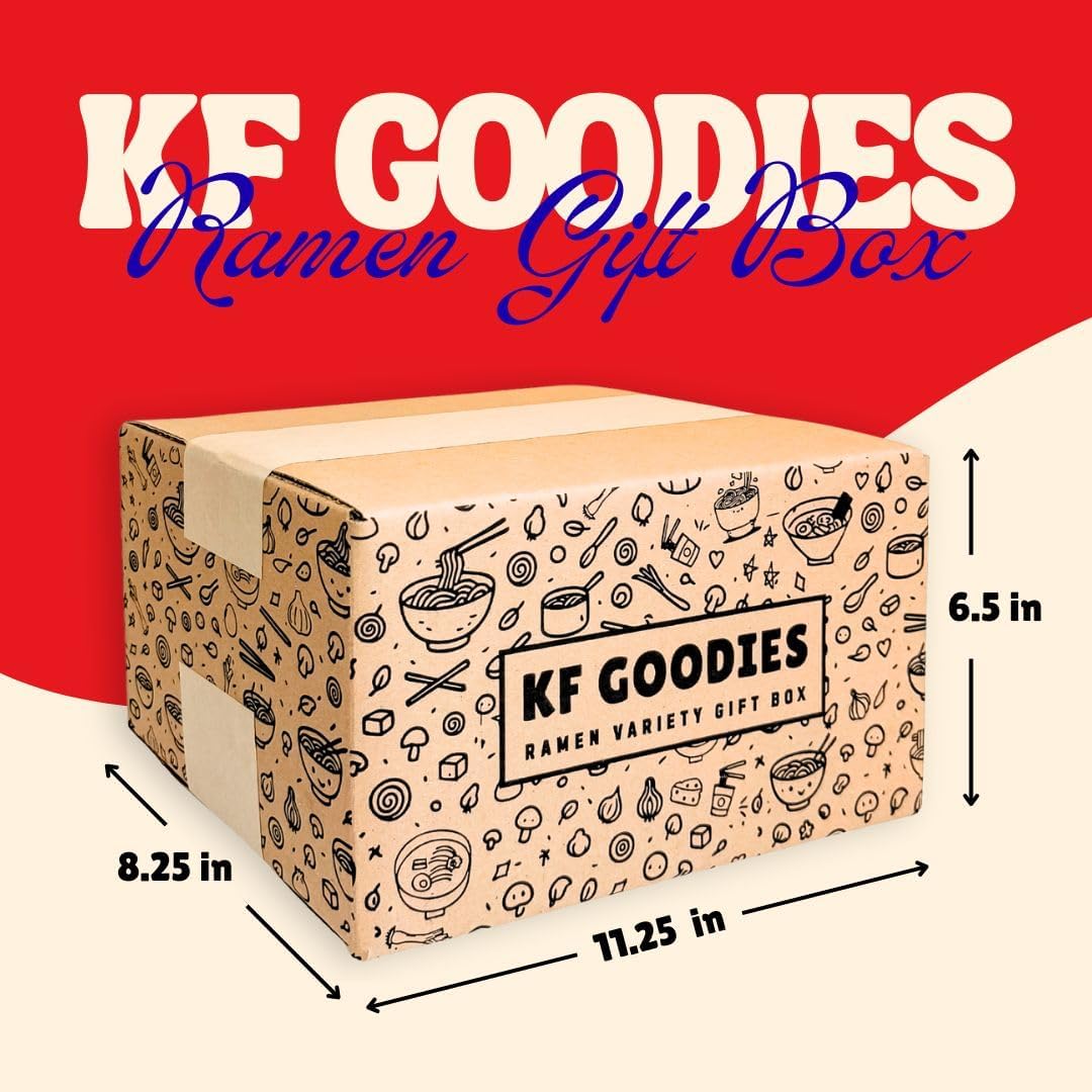 KF GOODIES Korean Ramen Variety Gift Box (10 Count) – Spicy Buldak Noodle Assortment