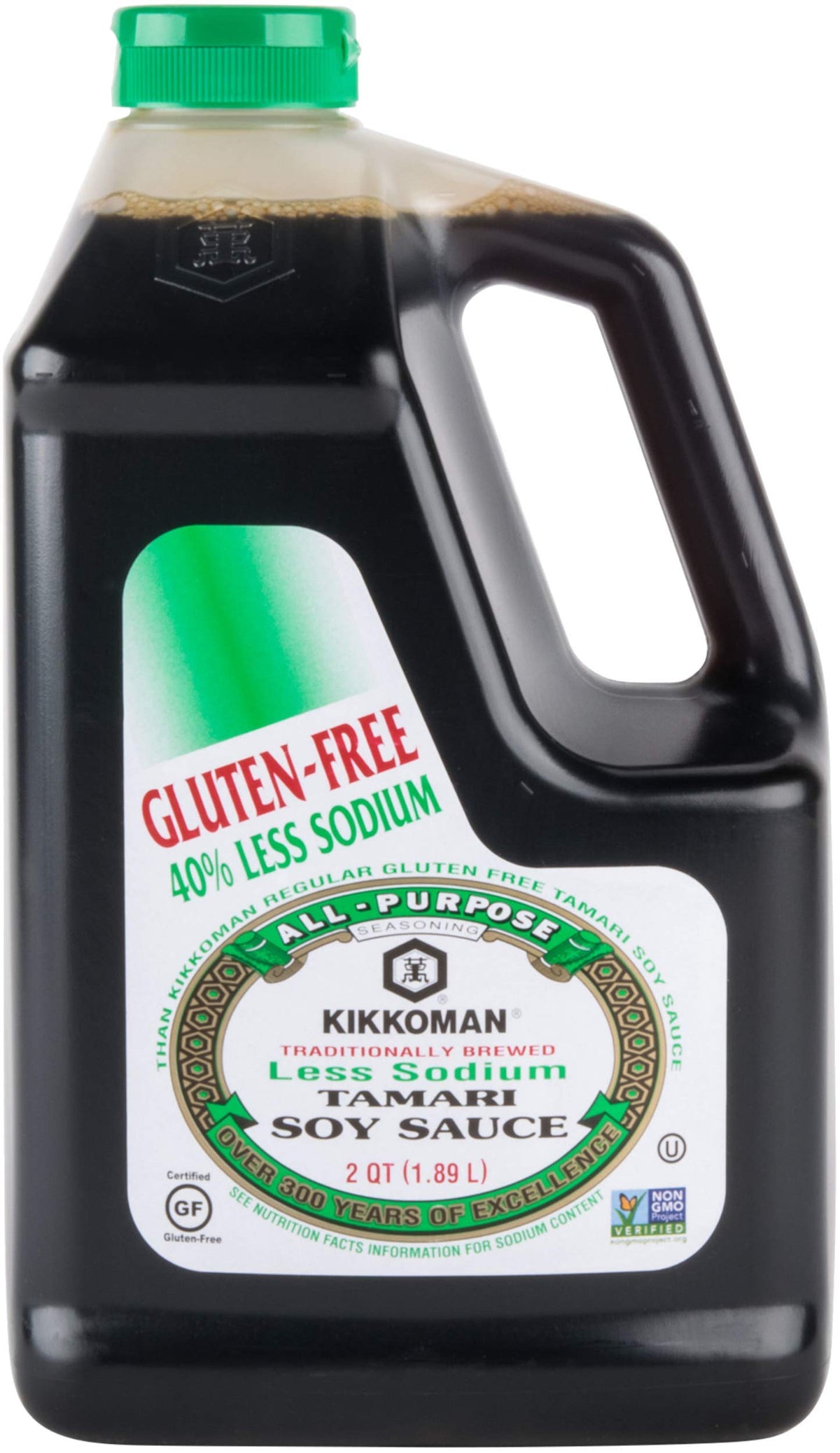 Kikkoman Less Sodium Gluten-Free Tamari Soy Sauce – 0.5 Gallon Container
