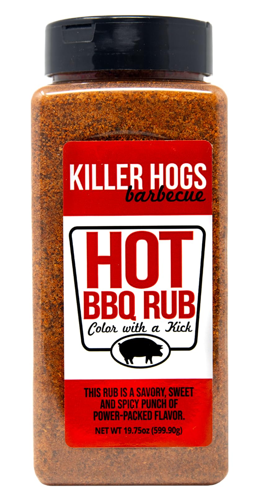 Killer Hogs HOT BBQ Rub | Championship Grill Seasoning for Beef, Chicken, Pork, Burgers | 19.8 oz