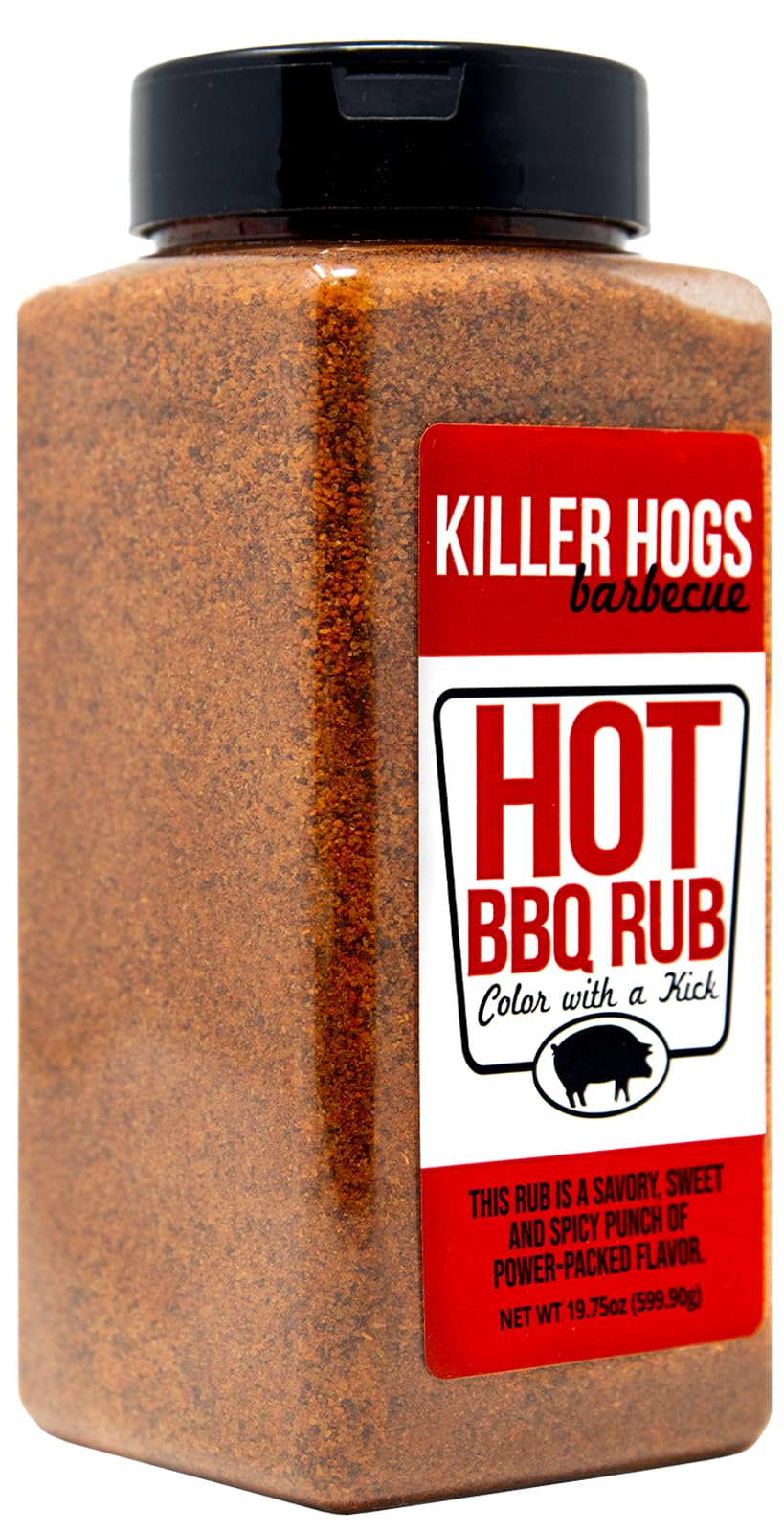 Killer Hogs HOT BBQ Rub | Championship Grill Seasoning for Beef, Chicken, Pork, Burgers | 19.8 oz