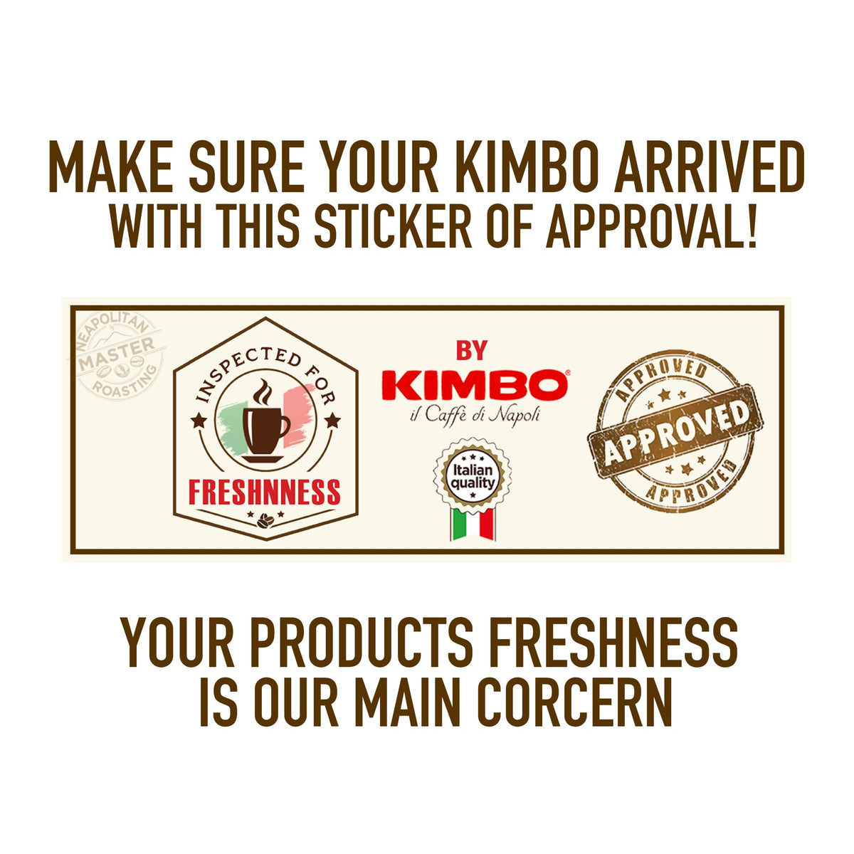 Kimbo Espresso Napoletano Whole Coffee Beans – Dark Roast, 1kg