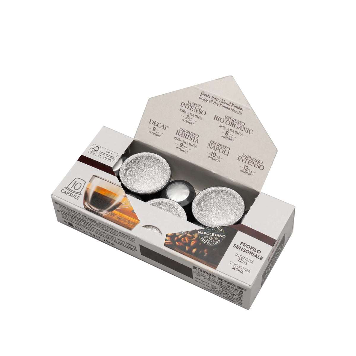KIMBO Espresso Capsules Intenso Napoletano – 100 Regular Capsules for Nespresso Original Machines