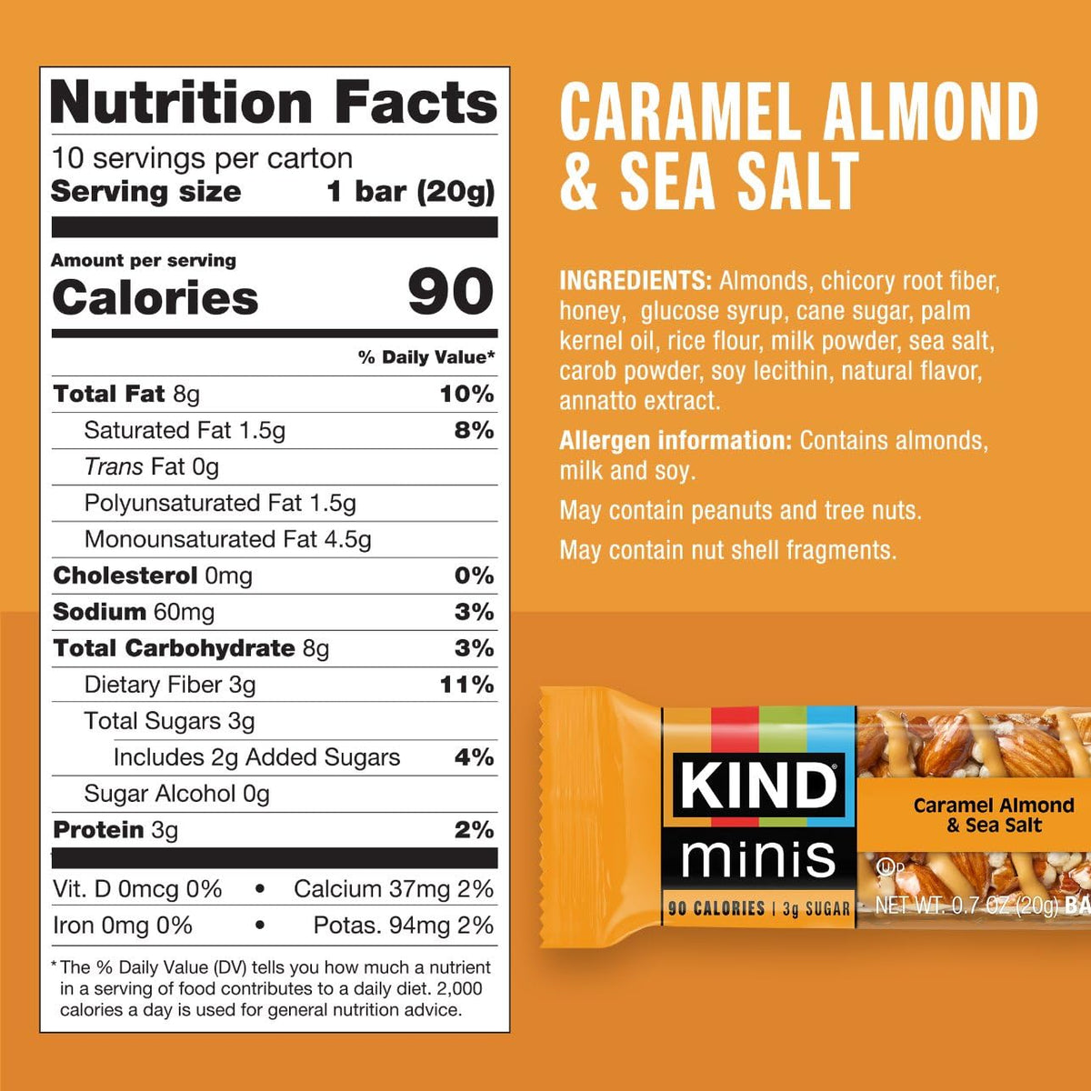 KIND Bar Variety Pack – 6 Dark Chocolate Nuts & Sea Salt, 5 Mini Dark Chocolate Nuts & Sea Salt, 5 Mini Caramel Almond Sea Salt, 10 Chewy Chocolate Chip Bars