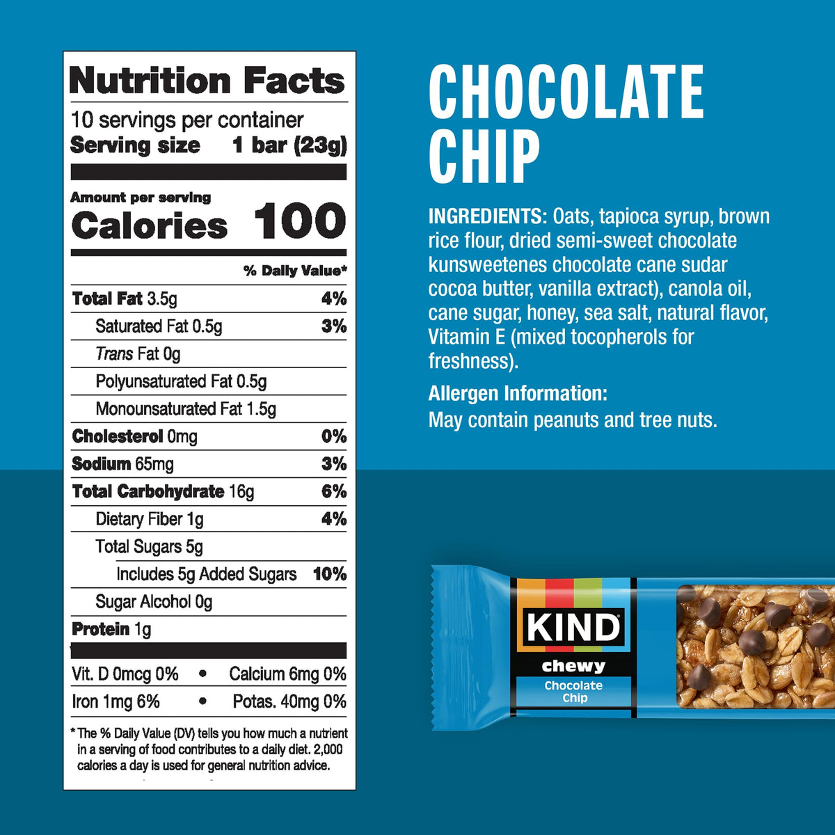KIND Bar Variety Pack – 6 Dark Chocolate Nuts & Sea Salt, 5 Mini Dark Chocolate Nuts & Sea Salt, 5 Mini Caramel Almond Sea Salt, 10 Chewy Chocolate Chip Bars