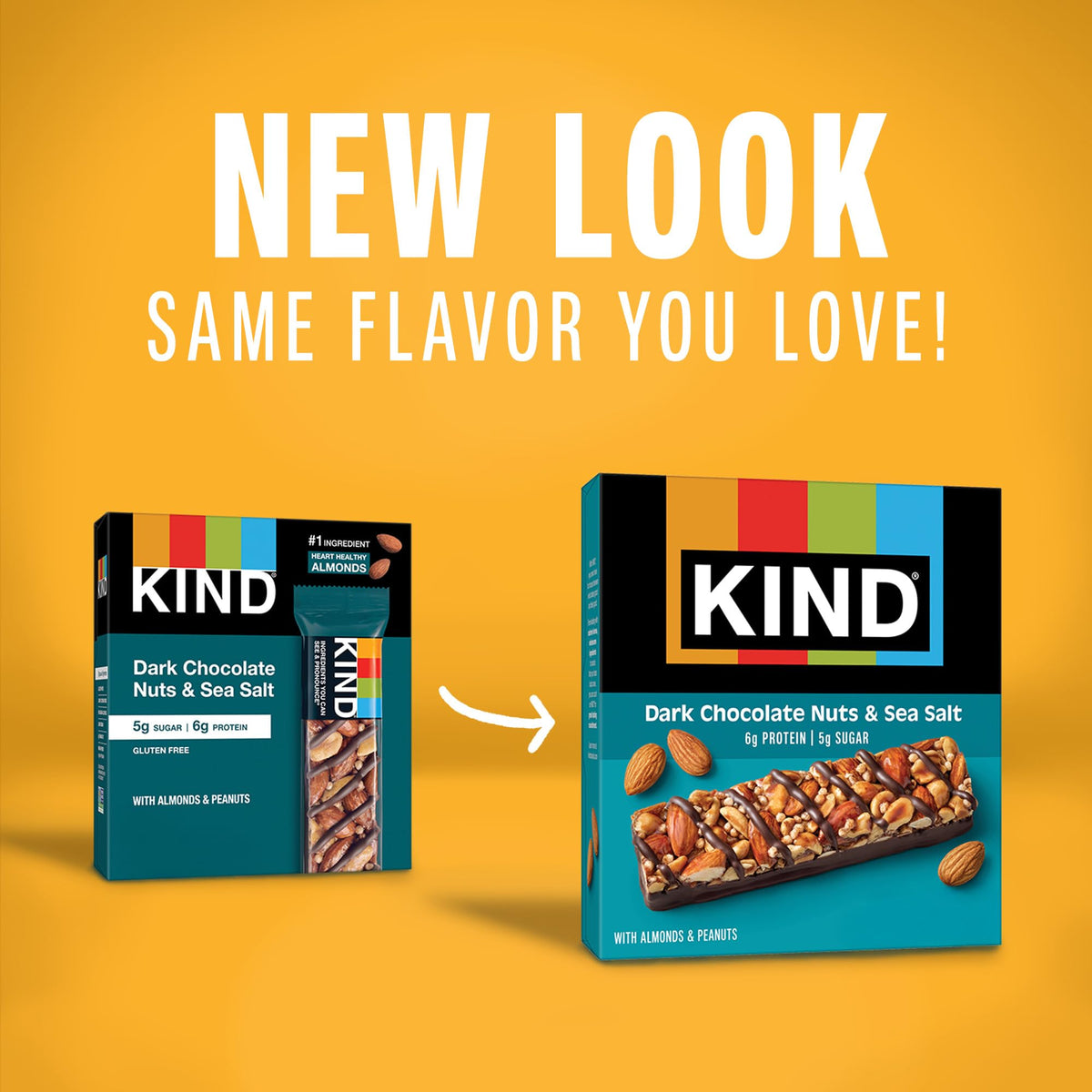 KIND Dark Chocolate Nuts & Sea Salt Bars - Gluten Free, Low Sugar, 36 Count