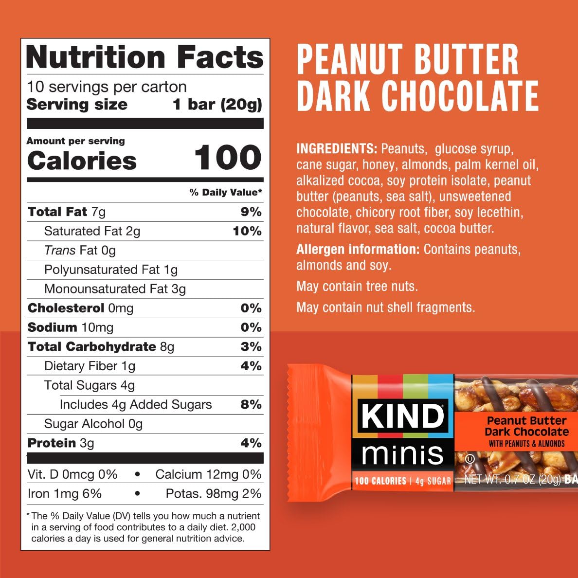 KIND Mini Snack Bars Variety Pack – Gluten Free, Low Sugar & Low Calorie (30 Count)