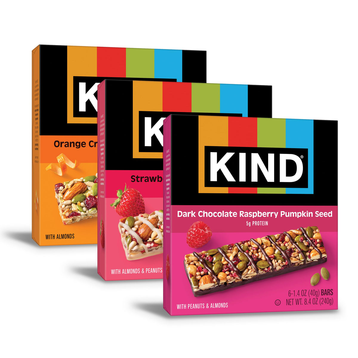 KIND Healthy Snacks Bars Variety Pack — Gluten Free, High Fiber, 5g Protein, 18 Count