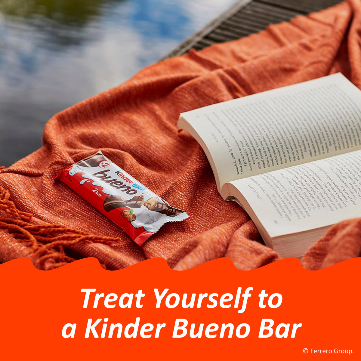 Kinder Bueno Dark Chocolate Bars with Creamy Hazelnut Filling – Bulk 30 Count (2 Bars/Pack)