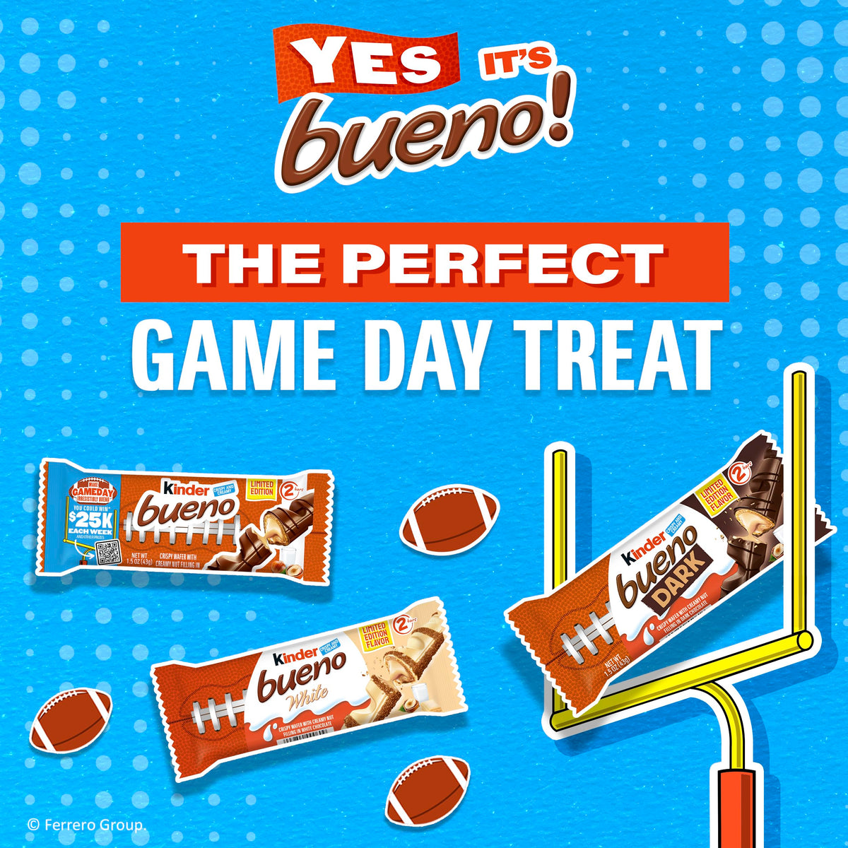 Kinder Bueno Dark Chocolate Bars with Creamy Hazelnut Filling – Bulk 30 Count (2 Bars/Pack)