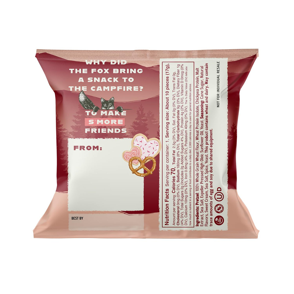 Kindling Protein Pretzels Sugar Cookie – 30 Pack, 8-9g Protein Per Serving, Kosher, Soy-Free
