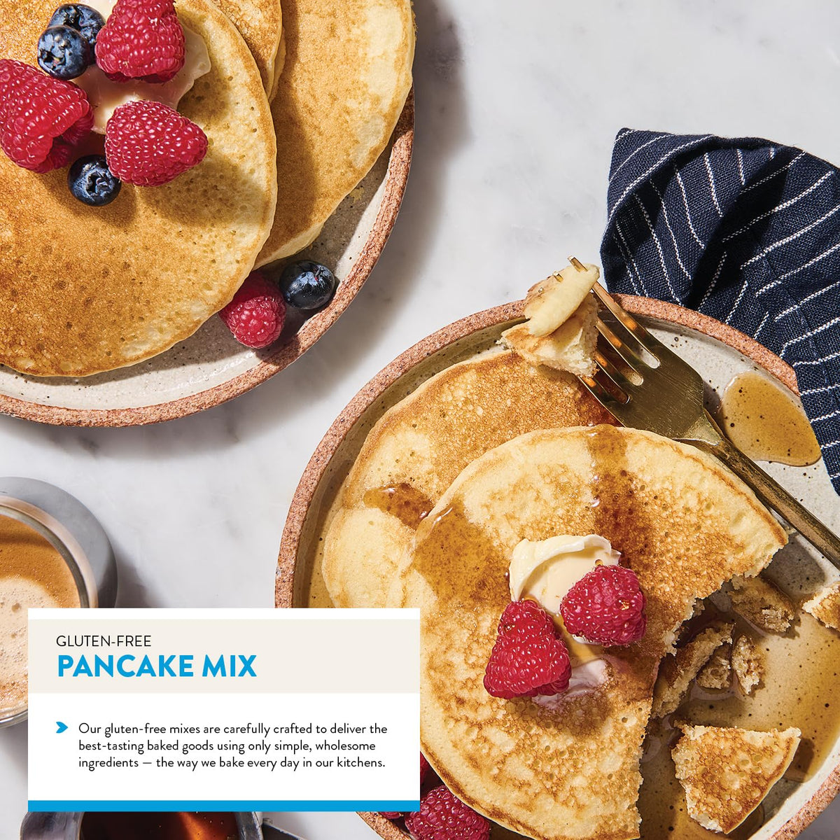 King Arthur Gluten Free Classic Pancake Mix – 6x15oz, Non-GMO, Kosher Certified