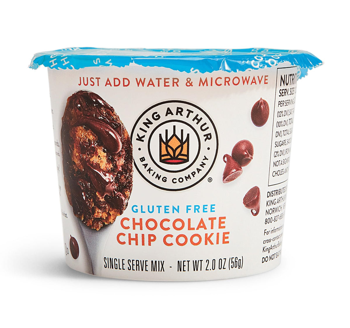 King Arthur Gluten-Free Single-Serve Chocolate Chip Cookie Mix – 2 oz, 12 Count