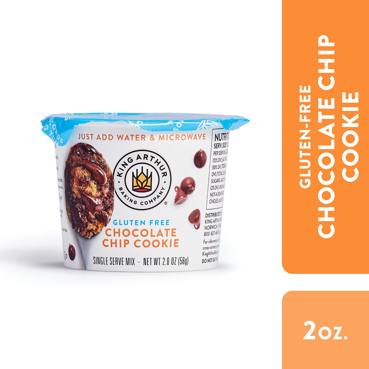 King Arthur Gluten-Free Single-Serve Chocolate Chip Cookie Mix – 2 oz, 12 Count