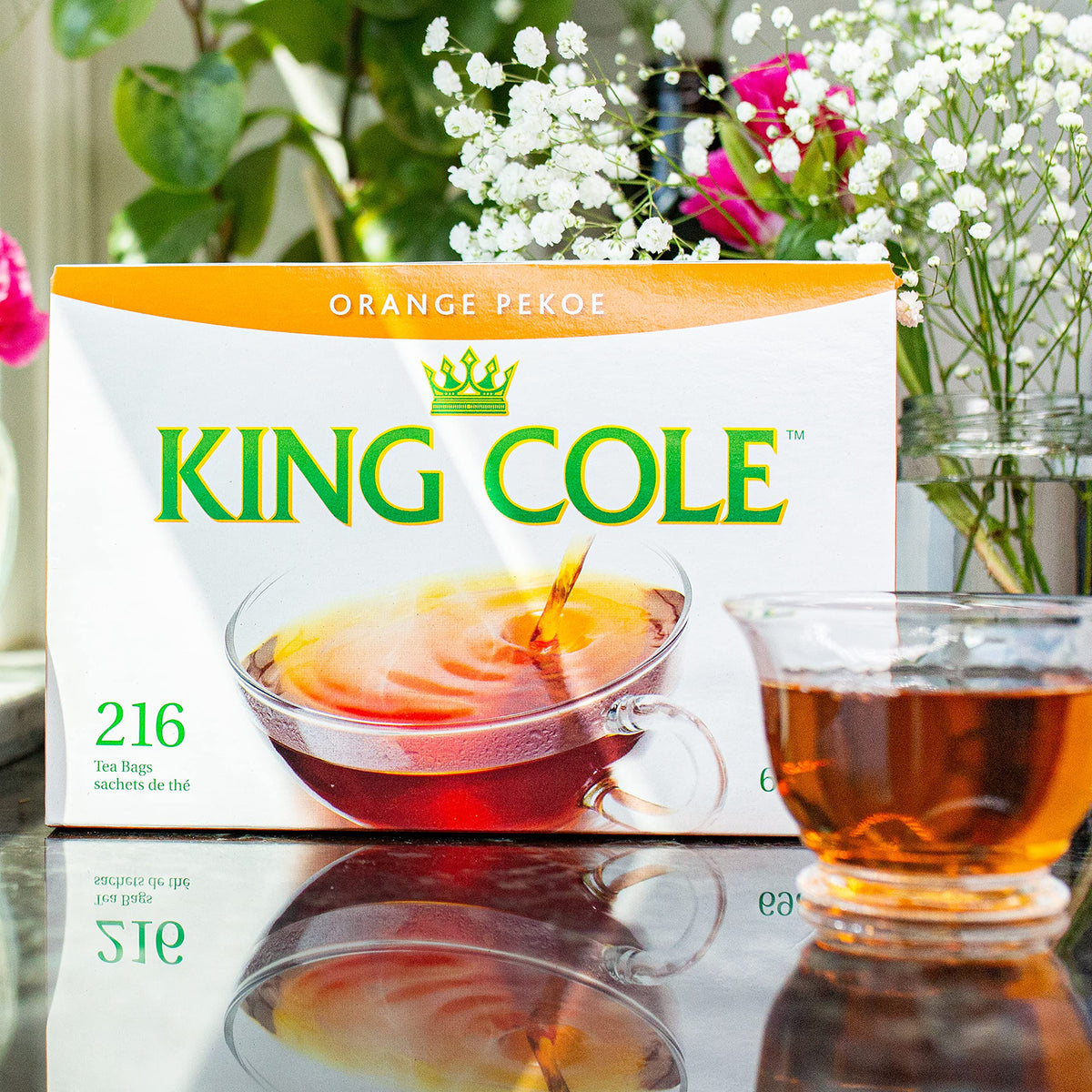 King Cole Orange Pekoe Tea Bags – 216-Count Premium Orange Pekoe Box