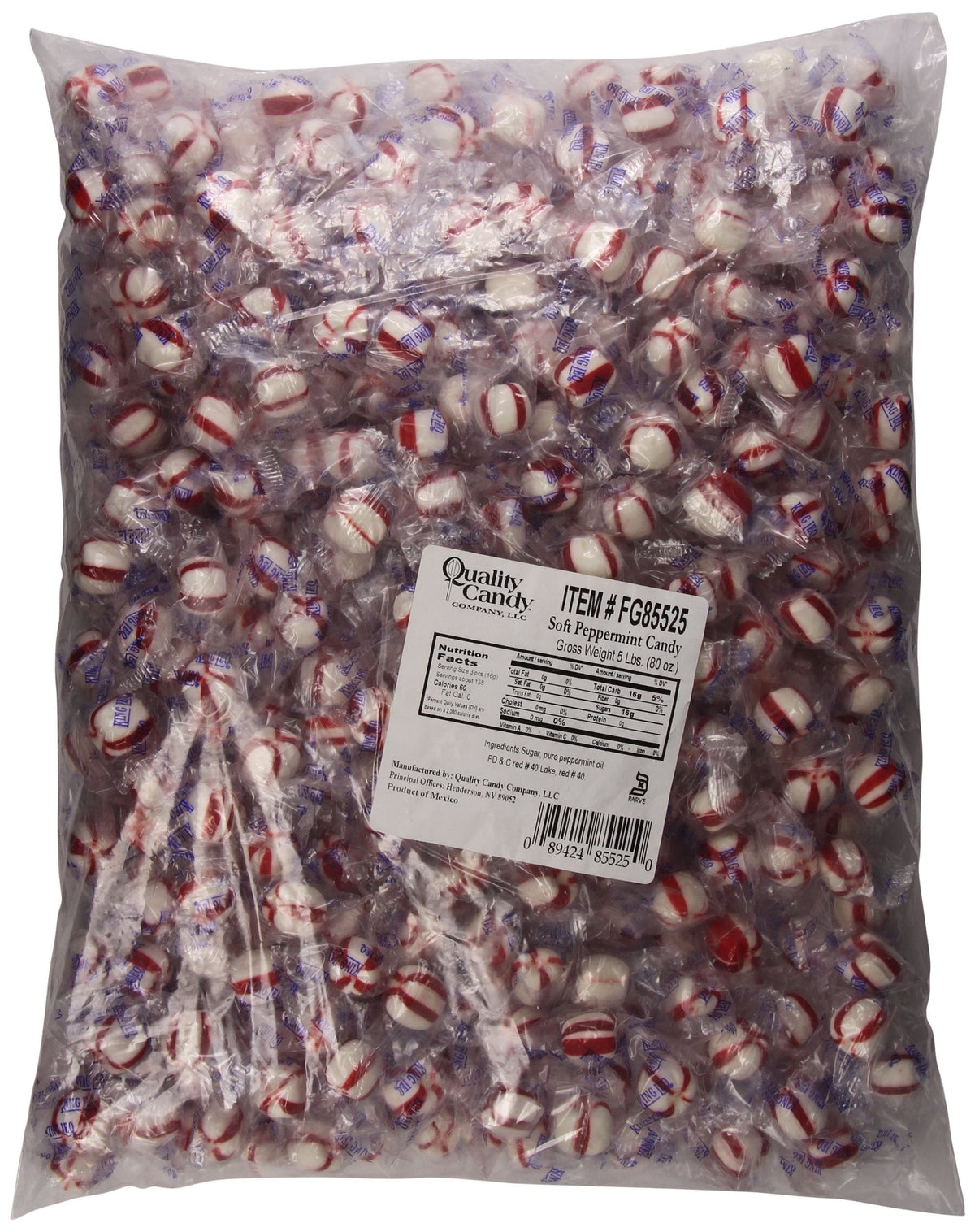 King Leo Soft Peppermint Candy 5lb – Gluten-Free, USA Made Mint Candy