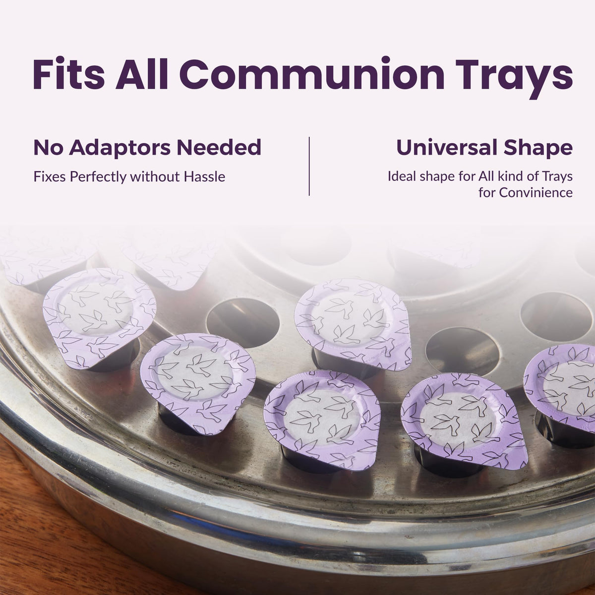 Kingdom Prefilled Communion Cups with Wafers — 100ct, Red Juice, 1-Year Shelf Life