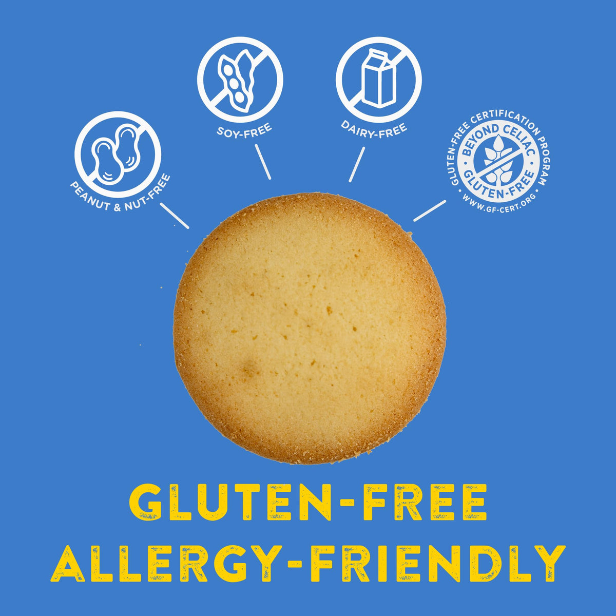 Kinnikinnick Gluten Free Vanilla Wafers – 6 Boxes, Dairy Free, Allergy Friendly, Kosher