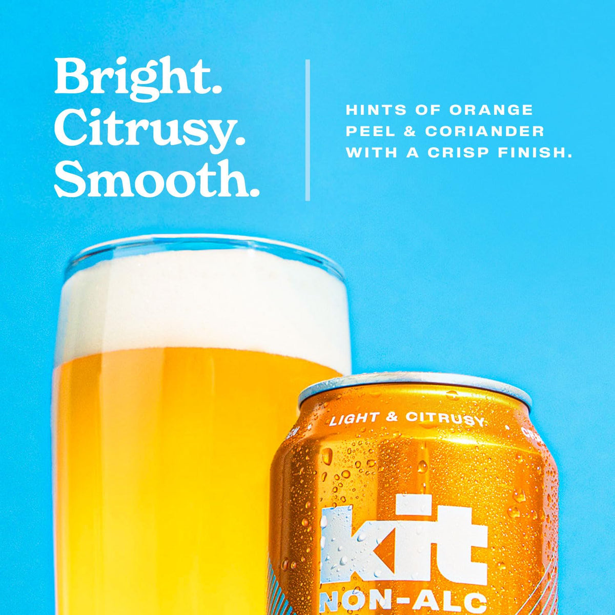 Kit NA Brewing Non-Alc Craft Beer Variety 12pk – Blonde, Hazy, Golden, 12 oz Cans, Gluten-Removed, Vegan, Dairy-Free