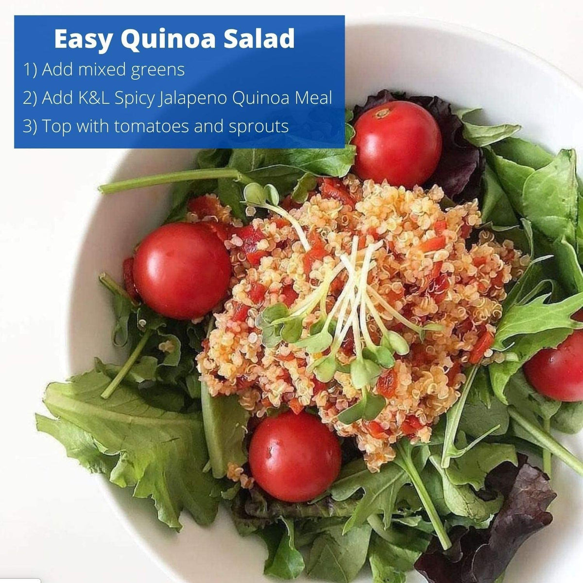 Kitchen & Love Jalapeño & Roasted Pepper Quinoa Quick Meal 6-Pack | Vegan & Gluten-Free