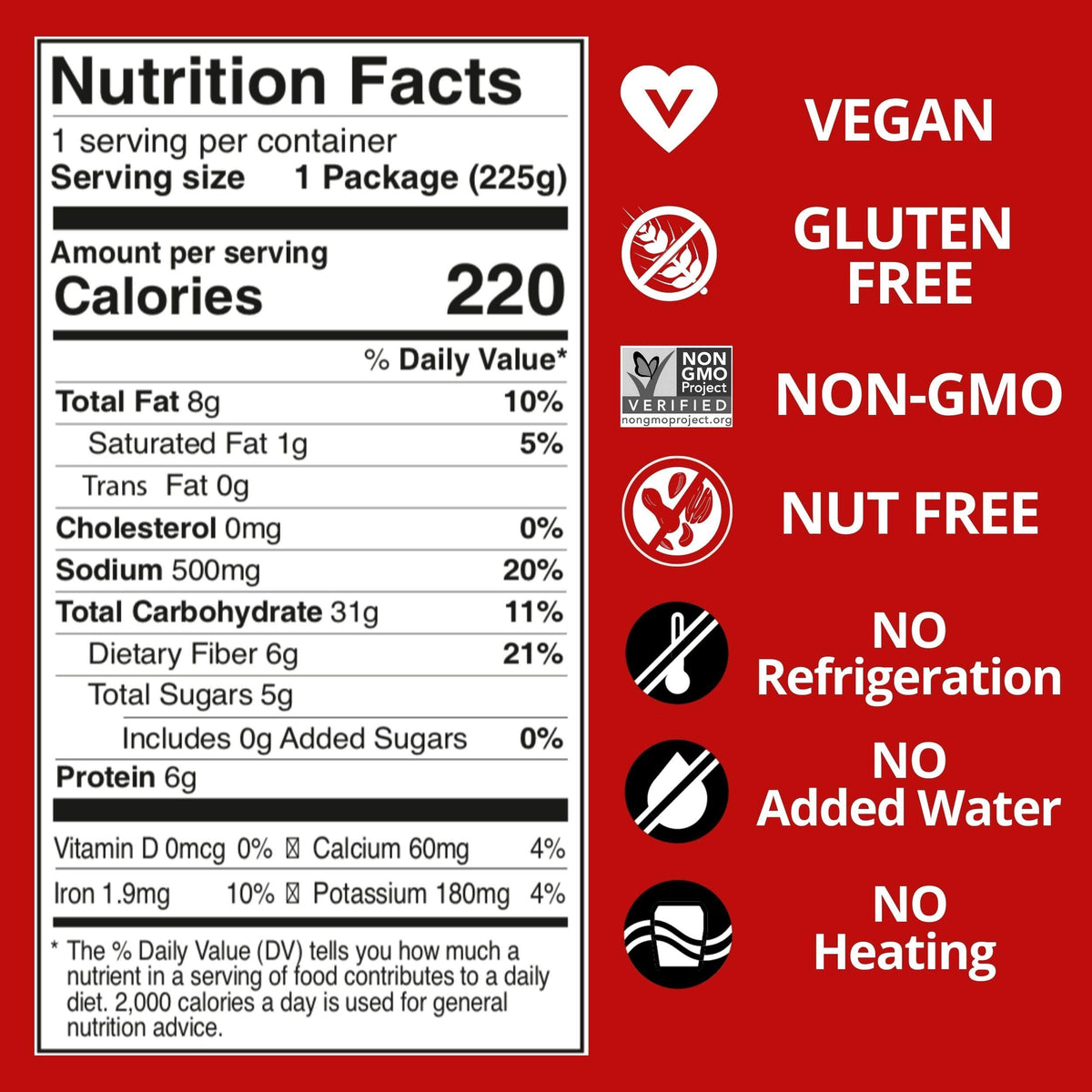 Kitchen & Love Jalapeño & Roasted Pepper Quinoa Quick Meal 6-Pack | Vegan & Gluten-Free