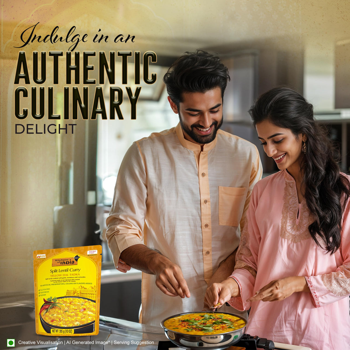 Kitchens Of India Ready To Eat Yellow Dal Tadka – 6 Pack, 10oz Boxes