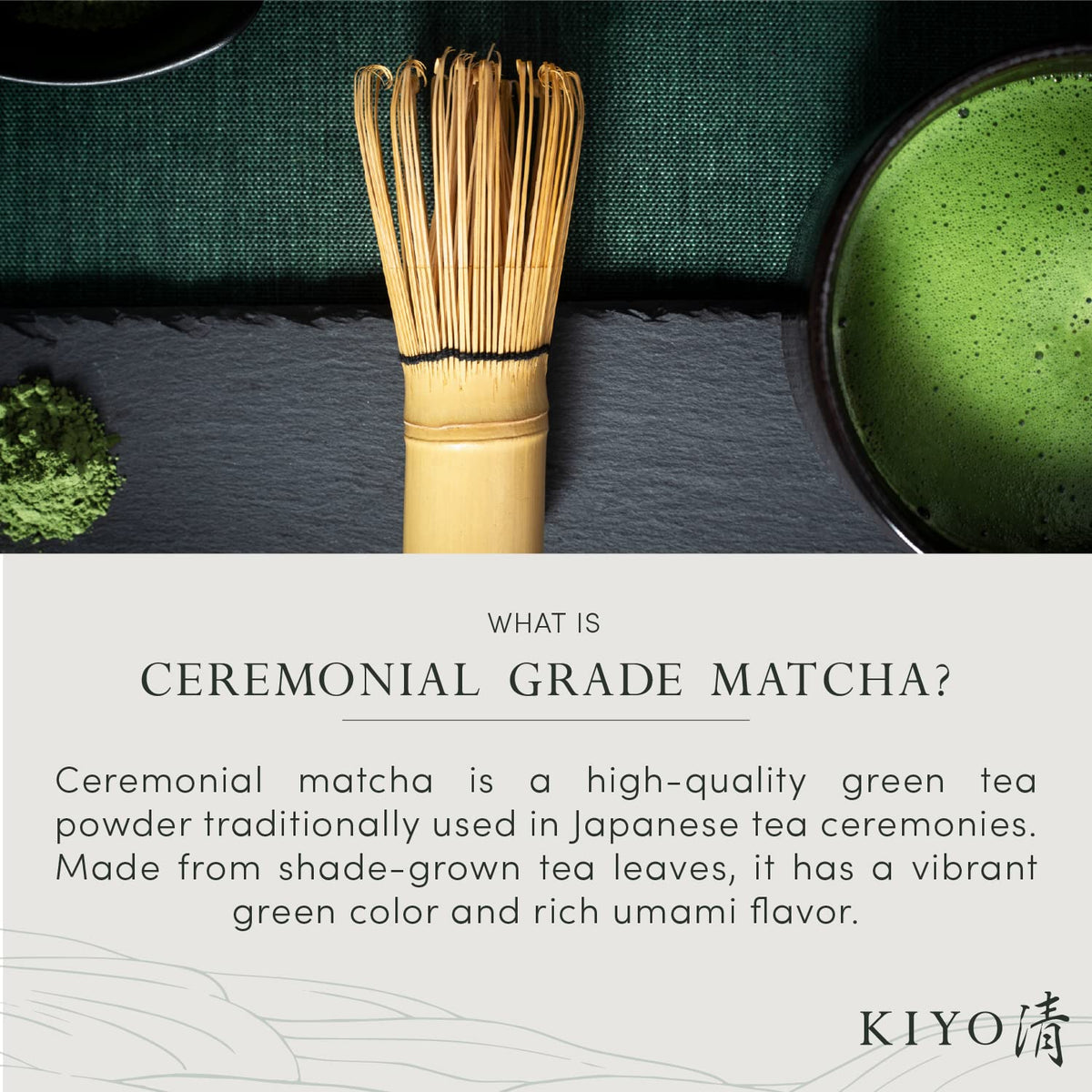Kiyo Matcha Signature Grade Shuga Ceremonial Uji Matcha – Pure Japanese First Harvest (40g)