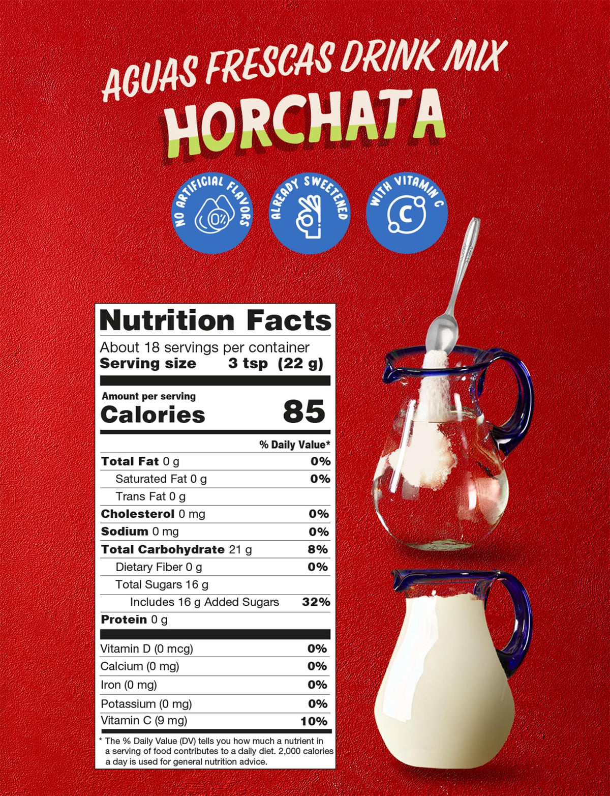 Klass Aguas Frescas Family Pack Horchata Drink Mix – Natural Flavors & Vitamin C