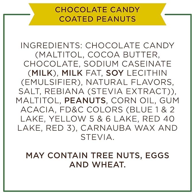 KLUB BULK Sugar Free Chocolate Peanut Gems - 1 lb Stevia-Sweetened, Guilt-Free Indulgence