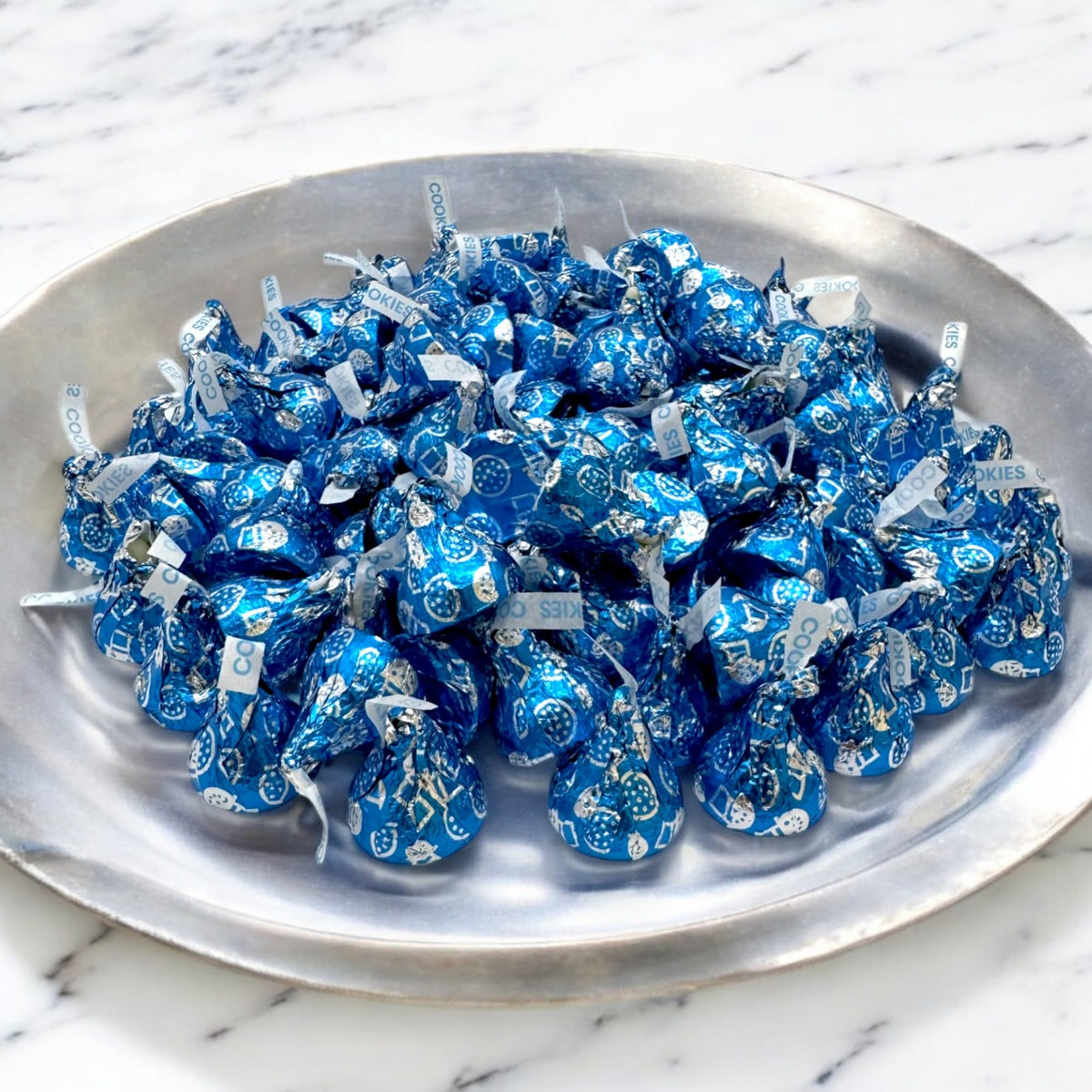 Cookies & Cream Kiss — 24 oz Bulk Blue Foil, Individually Wrapped Treats | KLUB BULK