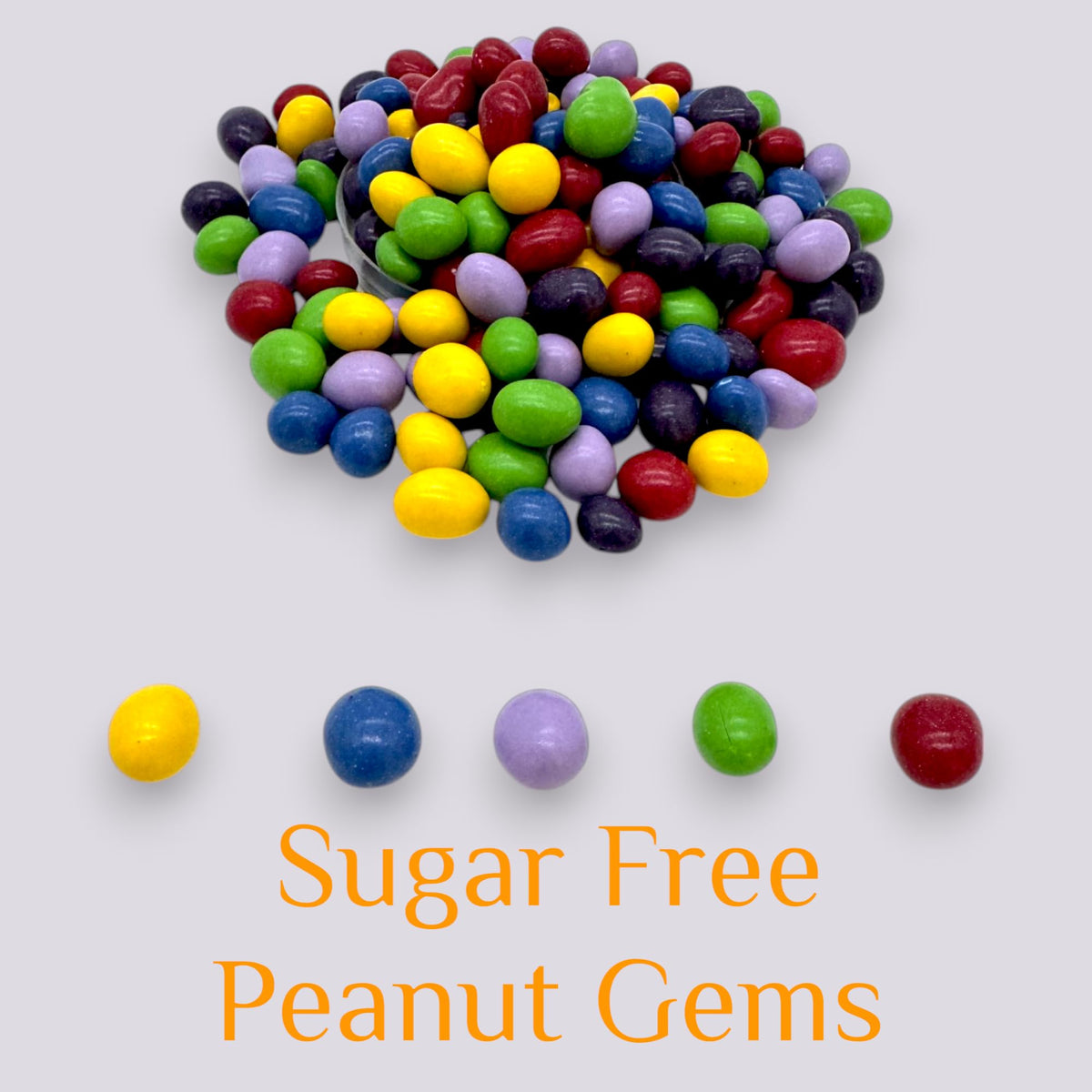 KLUB BULK Sugar Free Chocolate Peanut Gems - 1 lb Stevia-Sweetened, Guilt-Free Indulgence