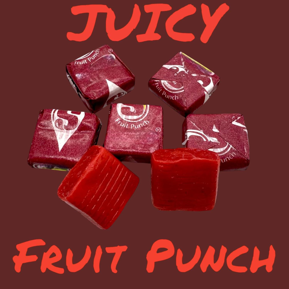 KLUB BULK Juicy Fruit Punch Str Burst Candy – 1.5 Lbs, Individually Wrapped Bulk Bag