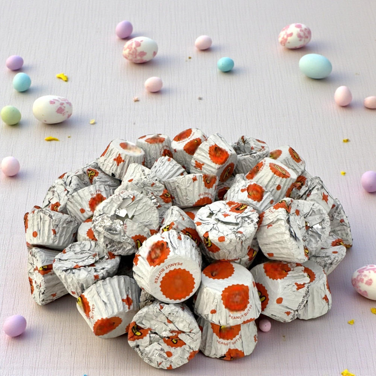 KLUB BULK Miniatures White Creme Peanut Butter Cups – 1.5 lb, Gluten-Free, Individually Wrapped