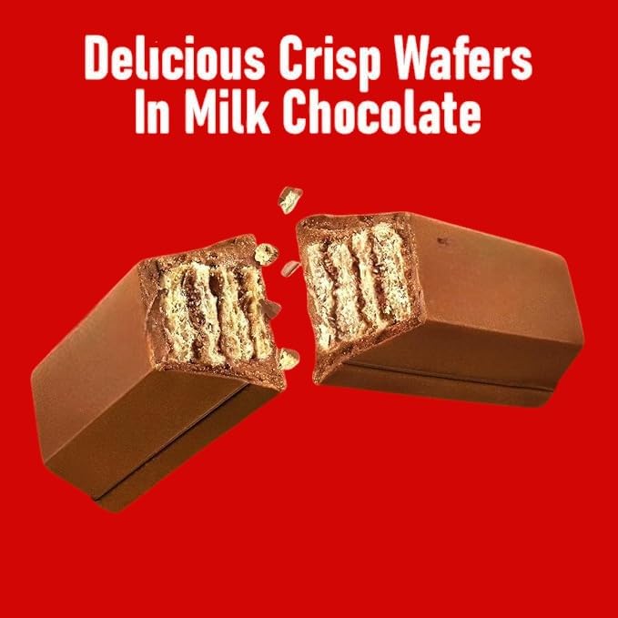 KLUB BULK Mini Chocolate Wafer Bars – 1.5 lb Bulk Pack, Milk Chocolate, Individually Wrapped
