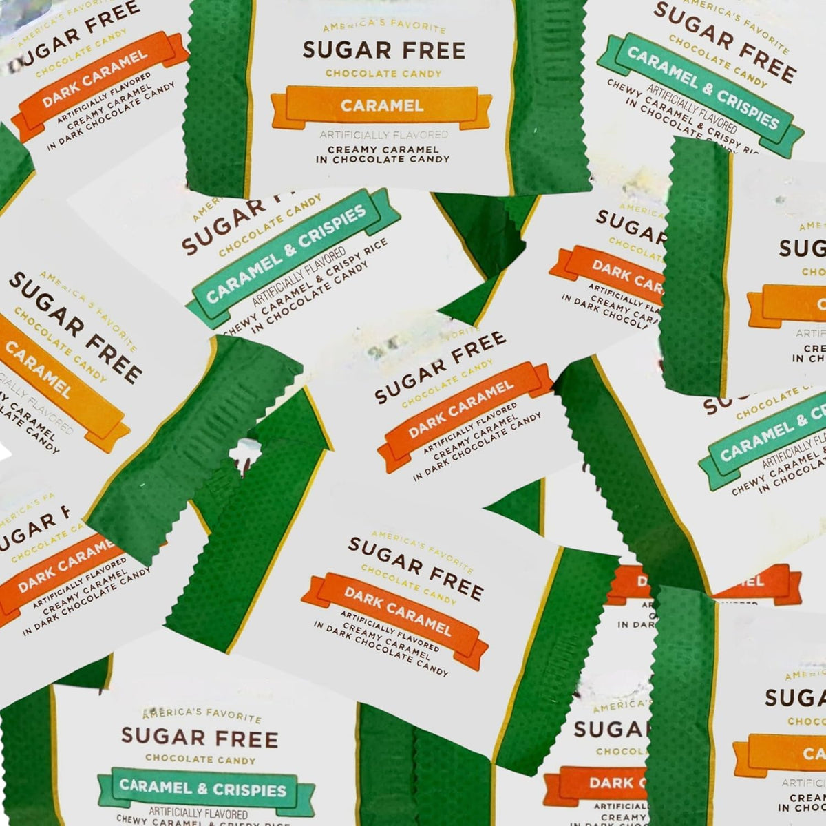 KLUB BULK Gourmet Sugar Free Chocolate Caramel Assortment - Stevia Sweetened 16 oz