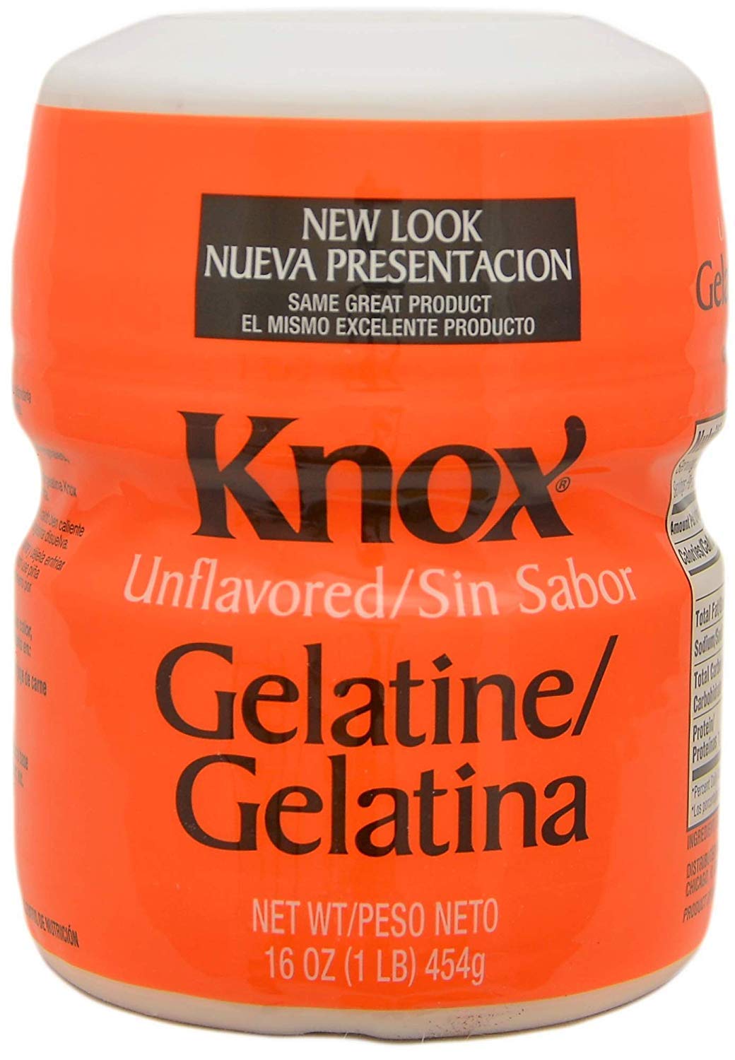 Knox Unflavored Gelatin - 1 lb | Odorless, Tasteless Thickening Agent for Desserts & Salads