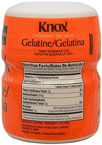Knox Unflavored Gelatin - 1 lb | Odorless, Tasteless Thickening Agent for Desserts & Salads
