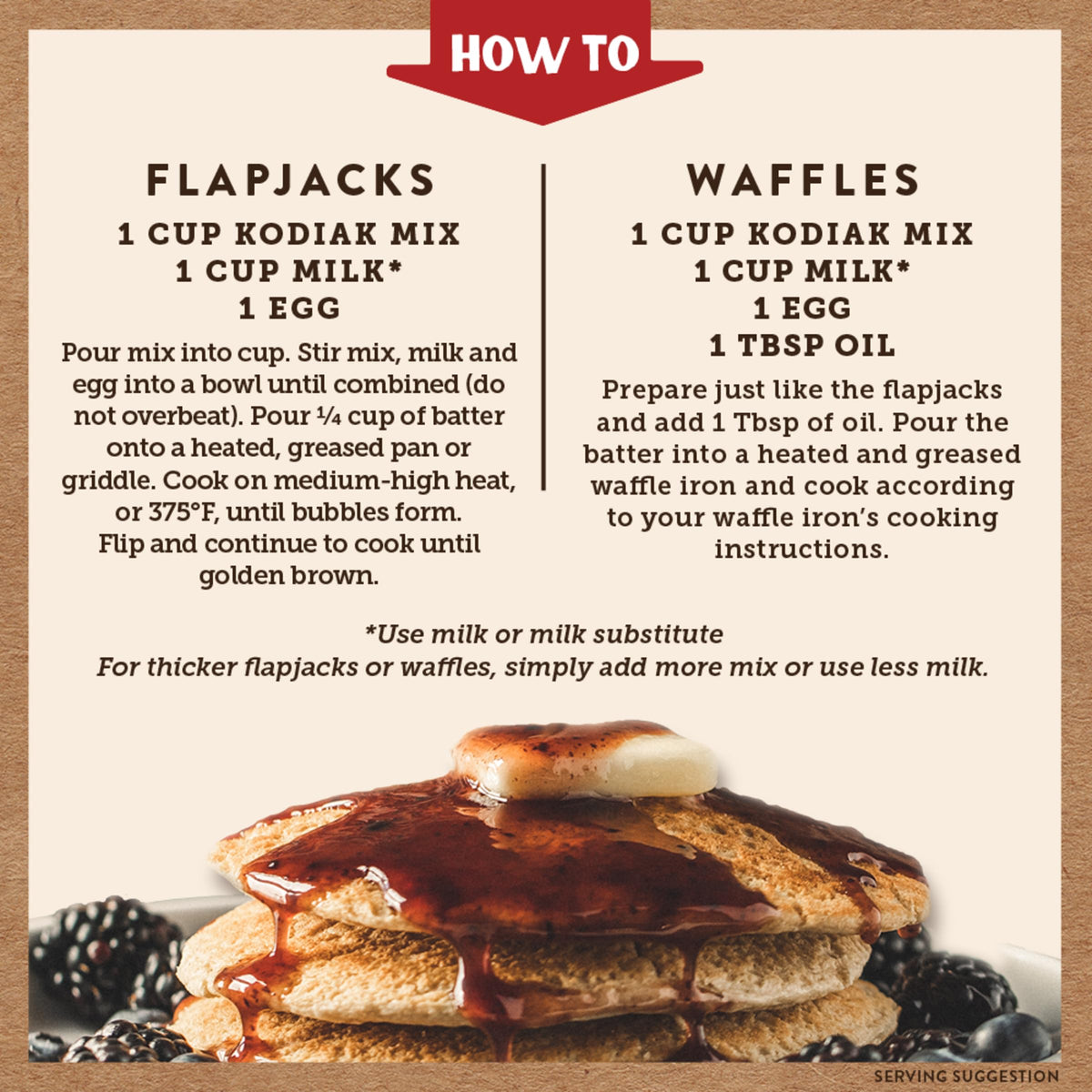 Kodiak Cakes Frontier Oat Gluten Free Protein Pancake & Waffle Mix 16oz Pack of 6