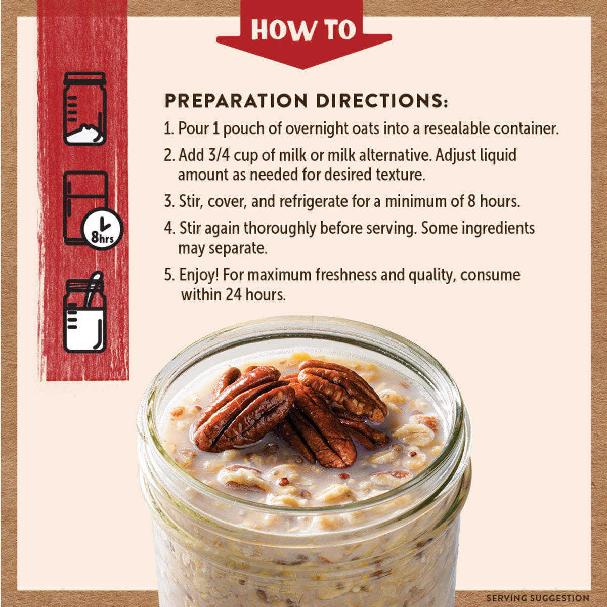 Kodiak Cakes Maple Pecan Overnight Oats – 20g Protein, High Fiber (9-Pack)