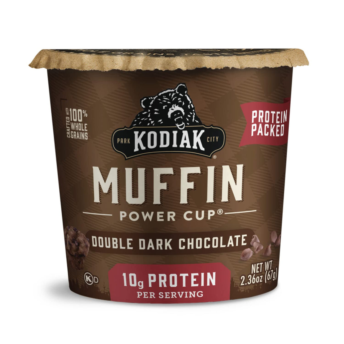 Kodiak Cakes Minute Muffins Double Dark Chocolate - 12-Pack | Quick Microwave Breakfast