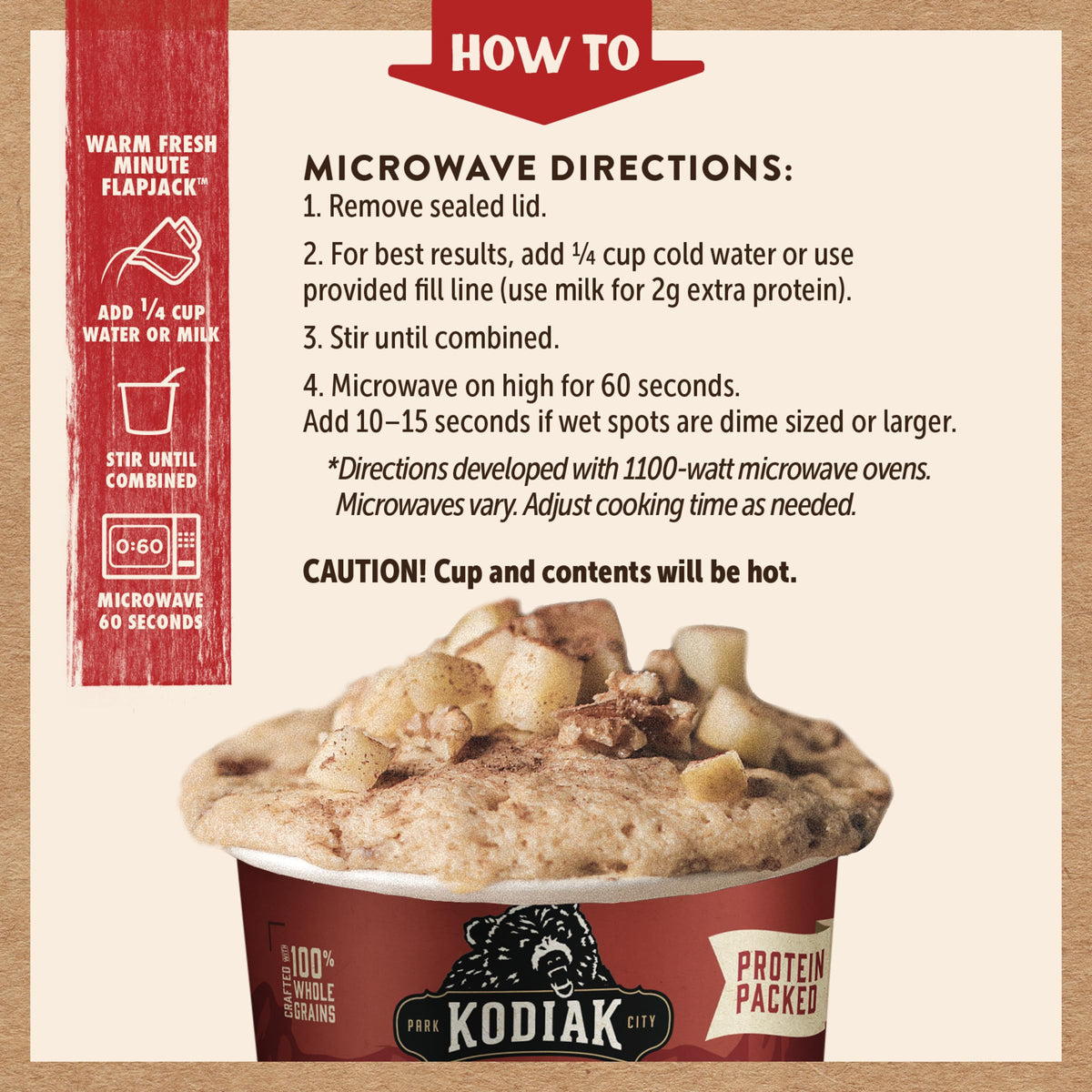 Kodiak Cakes Pancake On the Go Cinnamon and Maple — Pack of 12