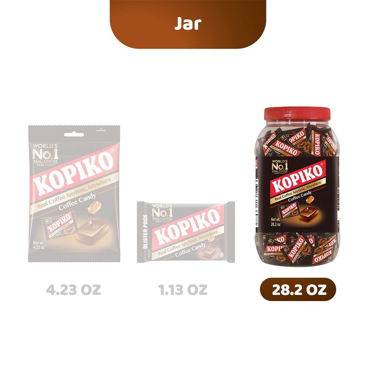 Kopiko Coffee Candy – Bold Real Coffee Extract Hard Candy (2-Pack, 28.2 oz per pack)