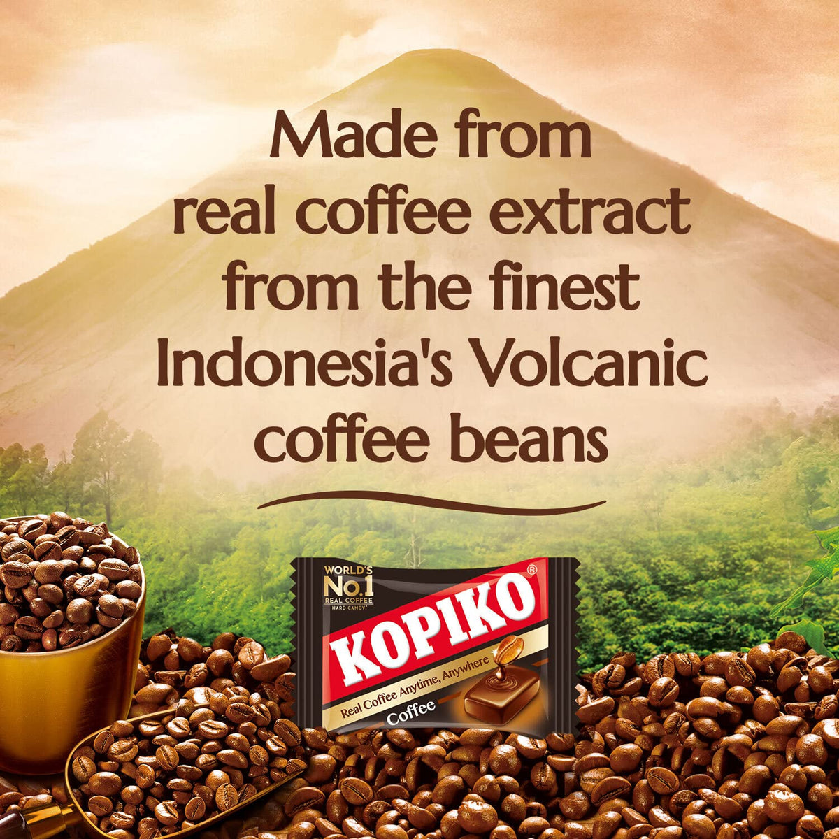 Kopiko Coffee Candy – Bold Real Coffee Extract Hard Candy (2-Pack, 28.2 oz per pack)