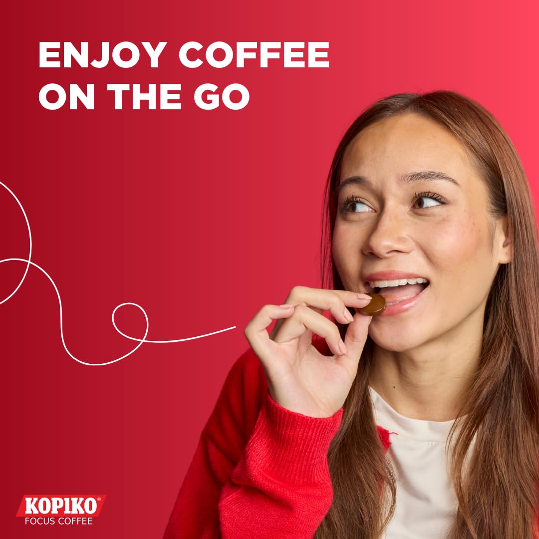 Kopiko Focus Coffee Candy – 80mg Caffeine per 2 Pieces (Sugar-Free)