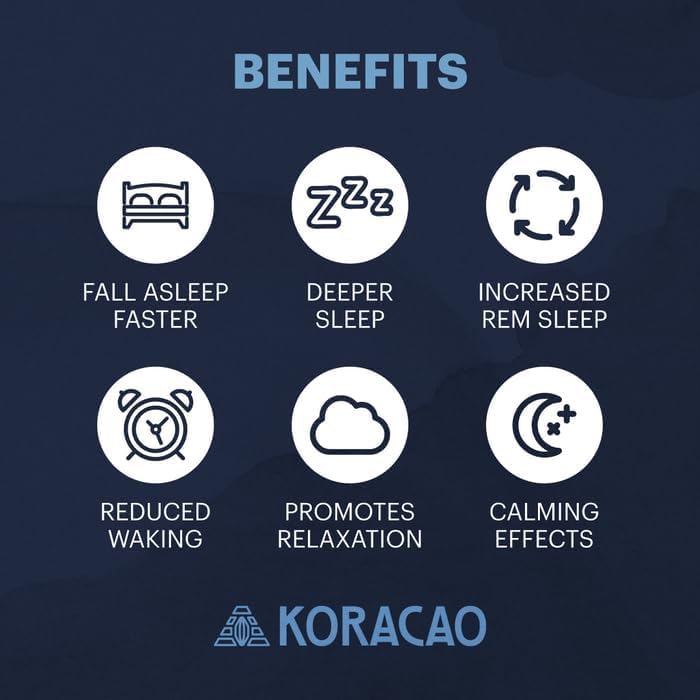 KORACAO Sleep Elixir Cacao Blend – Ceremonial-Grade Cocoa with Magnesium, L-Theanine, Reishi, Ashwagandha & Melatonin | 300g