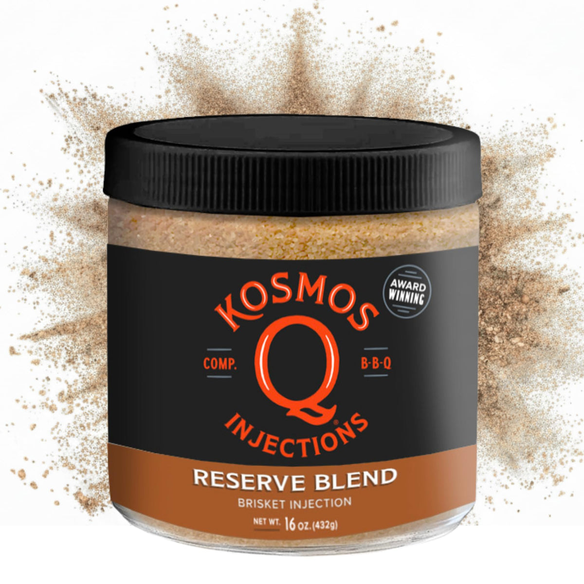 Kosmos Q Reserve Blend Brisket Injection — Premium Moisture-Boosting BBQ Marinade, Gluten Free, 16 oz
