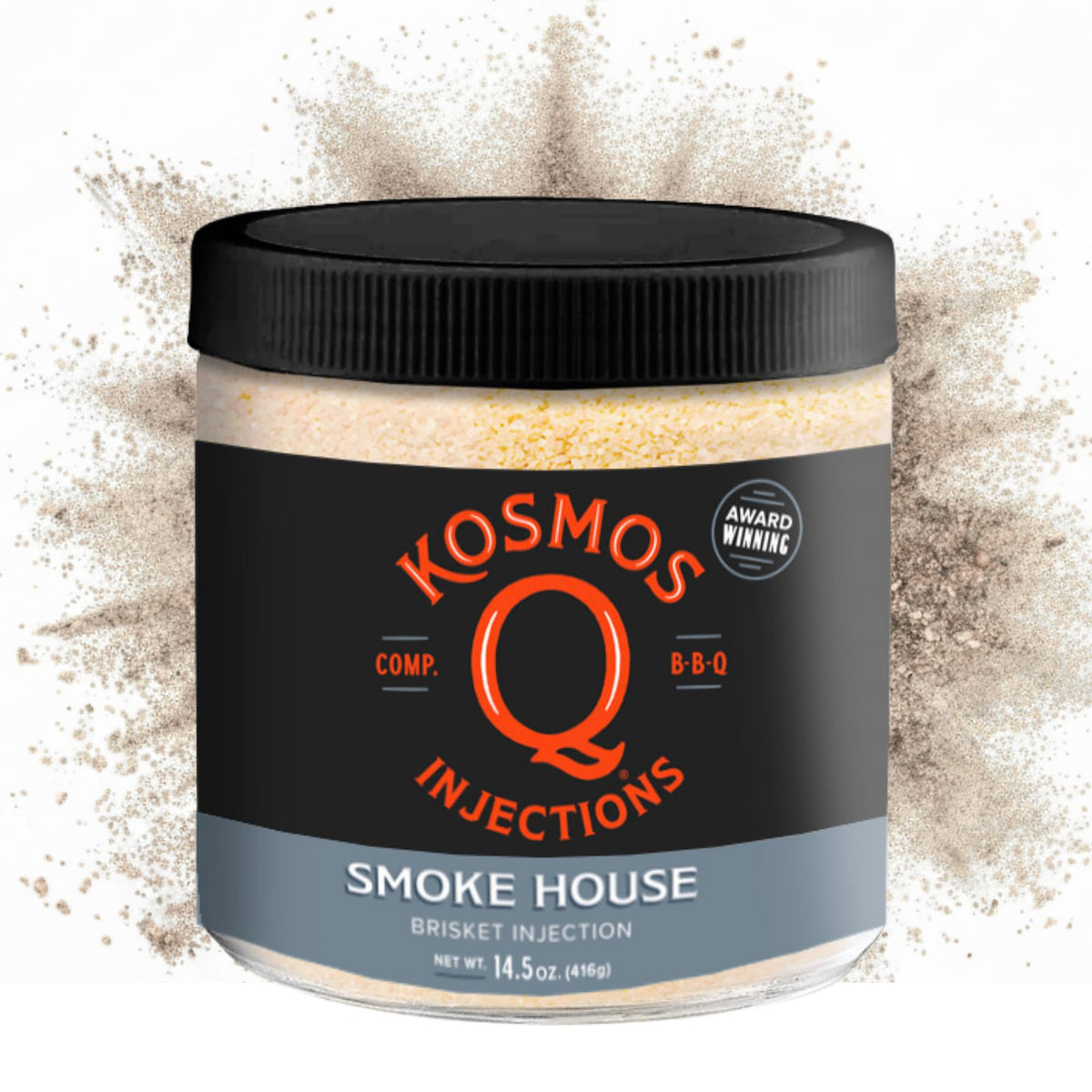 Kosmos Q Smoke House Reserve Blend Injection – Smoky Mesquite Flavor for Brisket & Beef (16 oz)