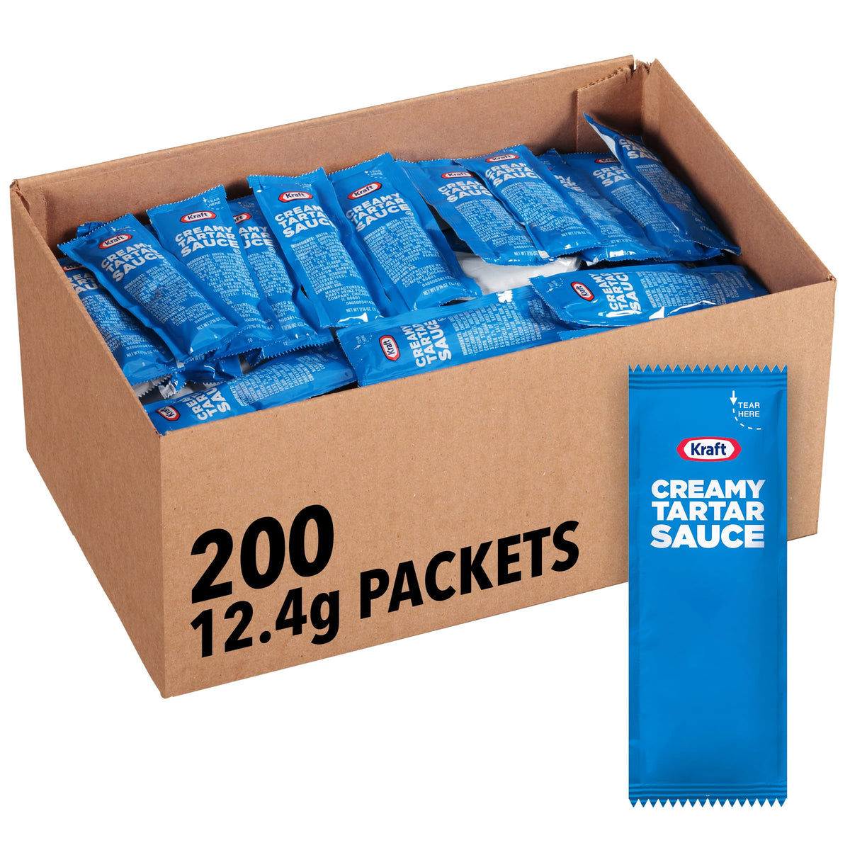 Kraft Creamy Tartar Sauce Packets – 0.44 oz Single Serve (Pack of 200)