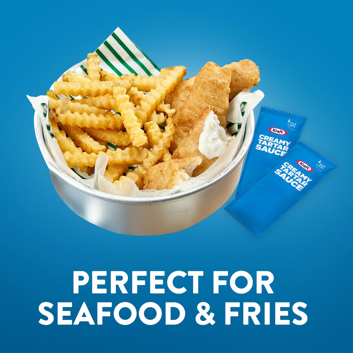 Kraft Creamy Tartar Sauce Packets – 0.44 oz Single Serve (Pack of 200)